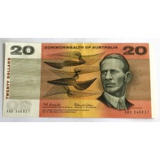 AUSTRALIA 1966 . TWENTY 20 DOLLARS BANKNOTE . COOMBS/WILSON
